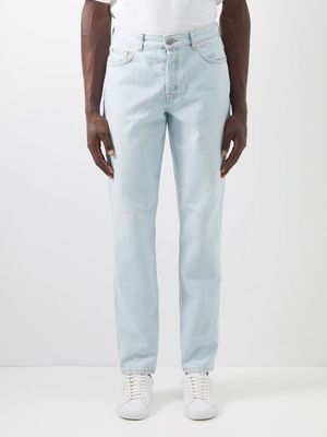 Raey - Line Organic-cotton Slim-leg Jeans - Mens - Light Blue
