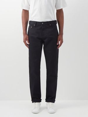 Raey - Line Selvedge-denim Organic-cotton Slim-leg Jeans - Mens - Black