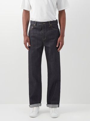 Raey - Open Selvedge-denim Organic-cotton Low-rise Jeans - Mens - Indigo