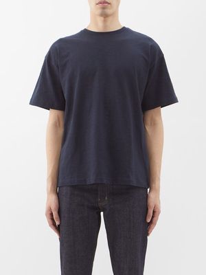 Raey - Organic Cotton Oversized T-shirt - Mens - Dark Navy