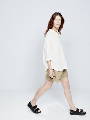 Raey - Over The Head Wool Blouse - Womens - Ivory
