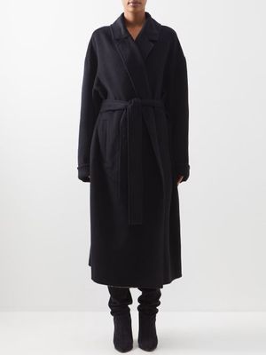 Raey - Responsible Cashmere-blend Blanket Coat - Womens - Navy