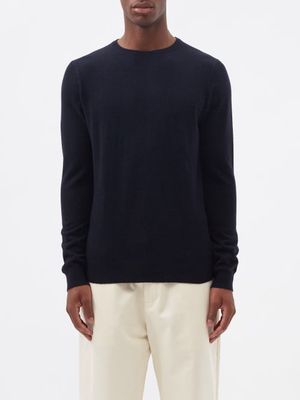 Raey - Responsible Cashmere-blend Crew-neck Sweater - Mens - Dark Navy