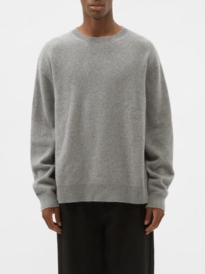 Raey - Responsible Cashmere Blend Crew-neck Sweater - Mens - Grey