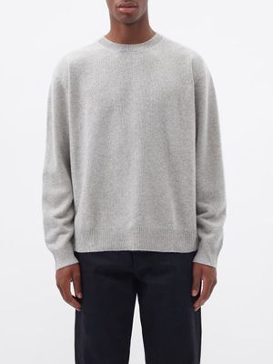 Raey - Responsible Cashmere Blend Crew-neck Sweater - Mens - Light Grey