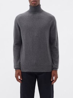 Raey - Responsible Cashmere-blend Roll-neck Sweater - Mens - Charcoal