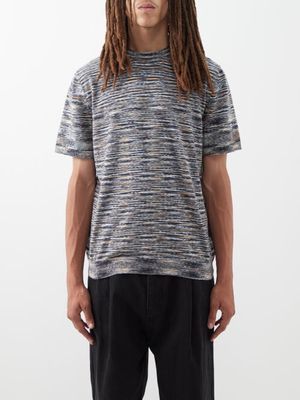 Raey - Space-dye Responsible-yarn T-shirt - Mens - Black