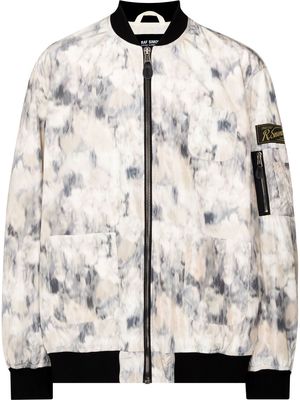 Raf Simons abstract-pattern bomber jacket - Neutrals
