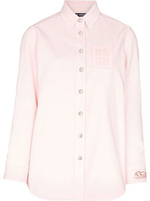 Raf Simons buttoned-up long-sleeved shirt - Pink