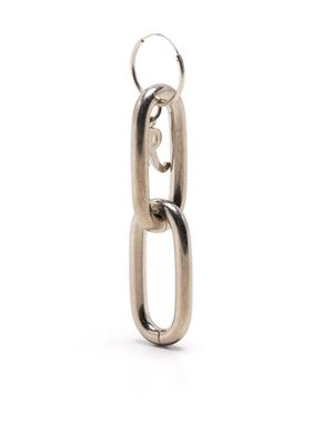Raf Simons chain-link detail earring - Silver