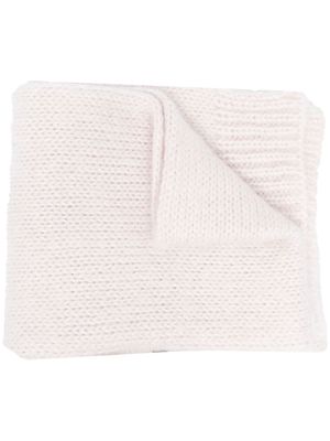 Raf Simons chunky-knit scarf - Pink