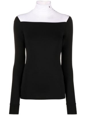 Raf Simons colour-block high-neck jersey - Black