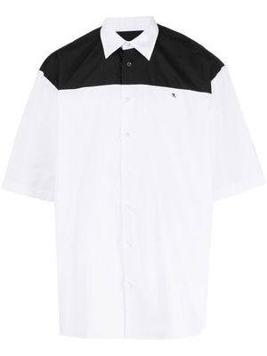 Raf Simons colour-block print shirt - White