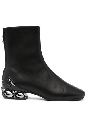 Raf Simons Cycloid-4-2001 leather boots - Black