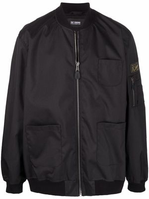 Raf Simons Echodomer-print bomber jacket - Black
