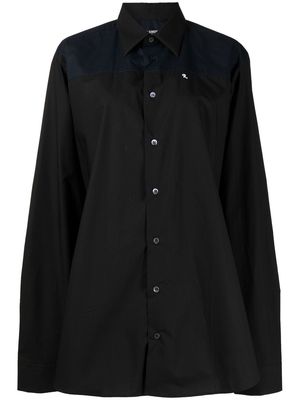 Raf Simons Embroidered lettering cotton shirt - Black