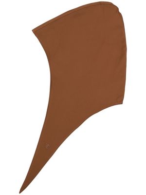 Raf Simons embroidered-logo draped cap - Brown