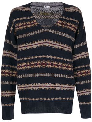 Raf Simons fairisle knit jumper - Multicolour