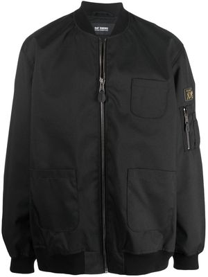 Raf Simons graphic-print bomber jacket - Black
