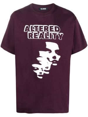 Raf Simons graphic-print crew-neck T-shirt - Purple