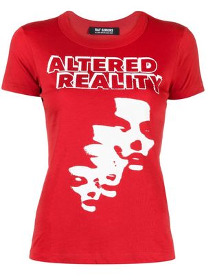 Raf Simons graphic-print T-shirt - Red