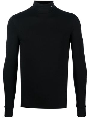 Raf Simons hand-print long-sleeved top - Black