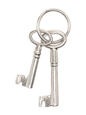 Raf Simons keys metal keyring - Silver