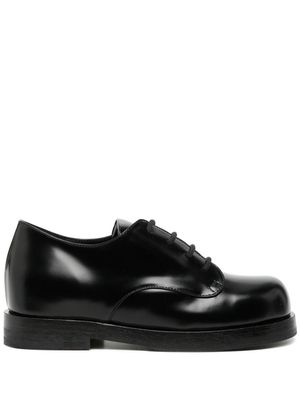Raf Simons lace-up leather Derby shoes - Black