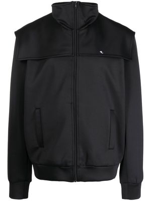 Raf Simons layered zip-up jacket - Black