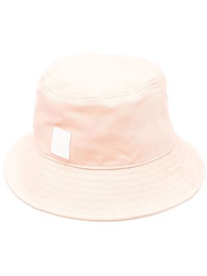 Raf Simons logo-patch bucket hat - Pink