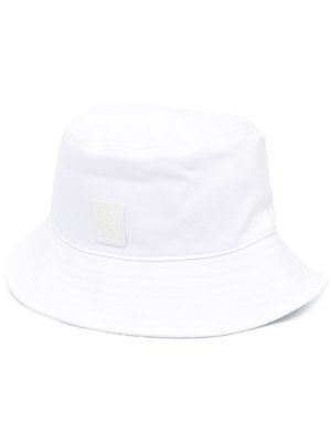 Raf Simons logo-patch bucket hat - White