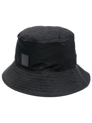 Raf Simons logo-patch nylon bucket hat - Black