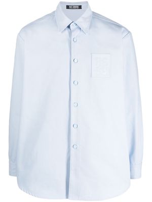 Raf Simons logo-patch shirt - Blue