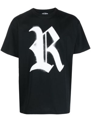 Raf Simons logo-print cotton T-shirt - Black