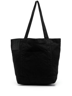 Raf Simons logo-print shoulder bag - Black