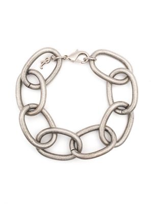 Raf Simons matte chain-link bracelet - Silver