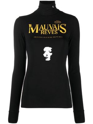 Raf Simons Mauvais Reves roll-neck jersey - Black