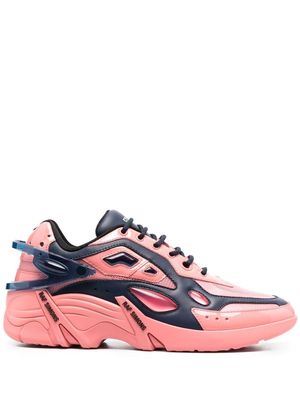 Raf Simons multi-panel lace-up sneakers - Pink