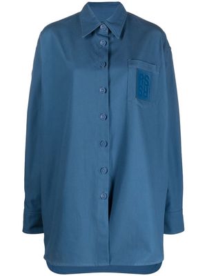 Raf Simons oversized denim shirt - Blue