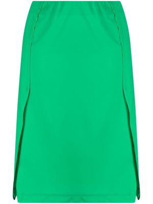 Raf Simons pleated-panel midi skirt - Green
