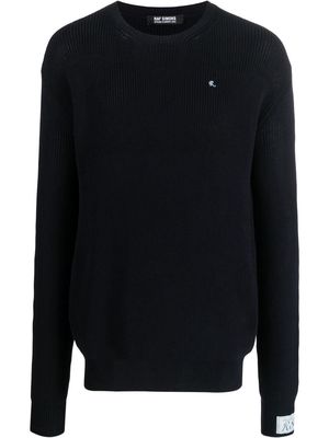 Raf Simons ribbed-knit jumper - Blue