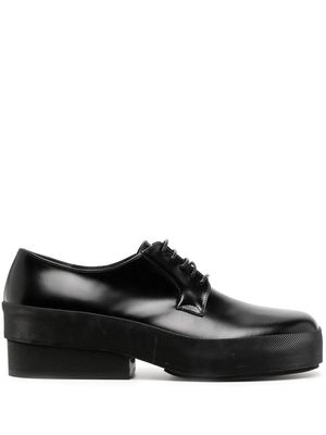 Raf Simons round-toe leather shoes - Black