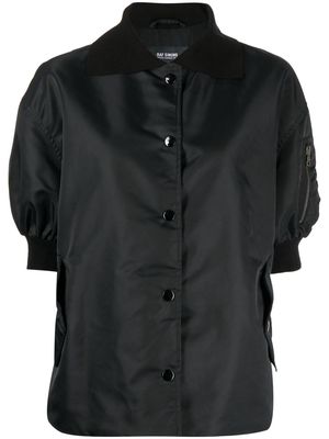 Raf Simons short-sleeve polo bomber jacket - Black