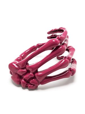 Raf Simons skeletal cuff bracelet - Pink