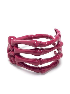 Raf Simons skeletal-hang bracelet - Pink