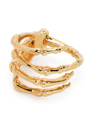 Raf Simons Skeleton polished-finish bracelet - Gold