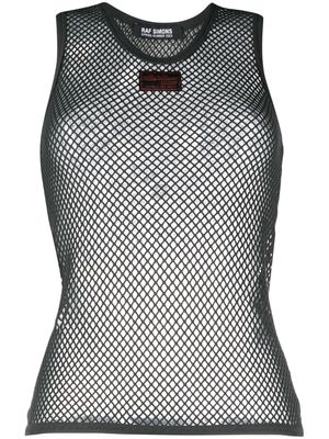 Raf Simons sleeveless mesh top - Grey