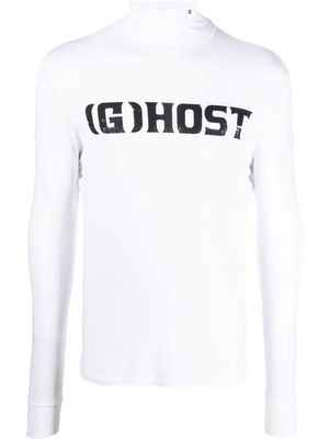 Raf Simons slogan-print high neck T-shirt - White