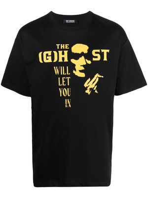 Raf Simons slogan-print short-sleeved T-shirt - Black