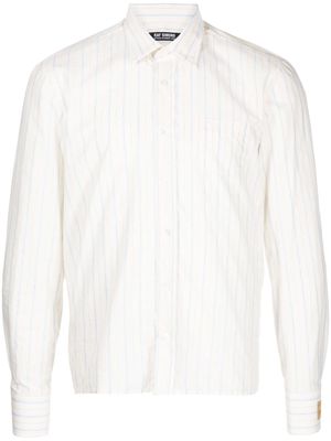 Raf Simons stripe-print long-sleeve shirt - White